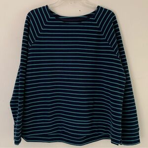LL Bean L Petite Wicked Soft Striped Top New No Tags.